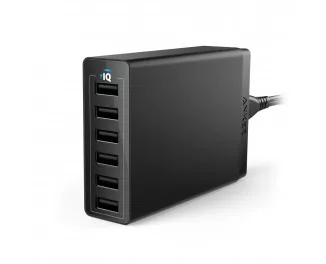 Сетевое зарядное устройство Anker PowerPort 6 60W (6xUSB) (A2123L12) Black