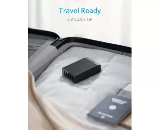 Сетевое зарядное устройство Anker PowerPort 6 60W (6xUSB) (A2123L12) Black
