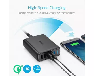 Сетевое зарядное устройство Anker PowerPort Speed 5 63W (2xQC3.0+3xUSB) (A2054L11) Black