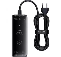 Сетевое зарядное устройство Baseus Baseus Digital GaN Intelligent Desktop Fast Charger 3C+U+DC 240W EU Cluster Black
