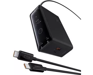 Мережевий зарядний пристрій Baseus Baseus Digital GaN Intelligent Desktop Fast Charger 3C+U+DC 240W EU Cluster Black