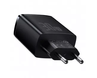 Зарядний пристрій Baseus Compact Quick Charger 30W 2U+С (CCXJ-E01) Black
