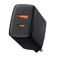 Зарядний пристрій Baseus Compact Quick Charger 20W U+С 20W (CCXJ-B01) Black