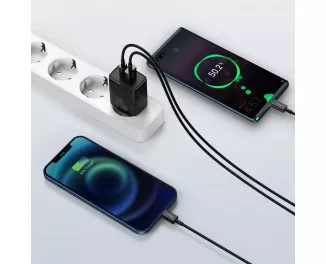 Сетевое зарядное устройство Baseus Compact Quick Charger U+С 20W (CCXJ-B01) Black