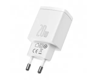 Сетевое зарядное устройство Baseus Compact Quick Charger U+С 20W (CCXJ-B02) White