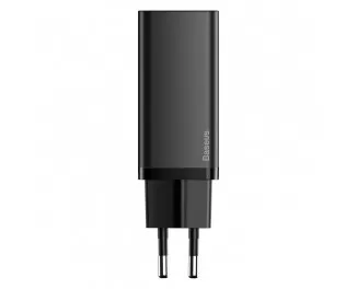 Сетевое зарядное устройство Baseus GaN2 Lite Quick Charger C+U 65W (CCGAN2L-B01) Black