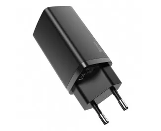 Зарядний пристрій Baseus GaN2 Lite Quick Charger C+U 65W (CCGAN2L-B01) Black