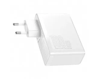 Сетевое зарядное устройство Baseus GaN2 Pro Quick Charger 2C+2U 100W (CCGAN2P-L02) White