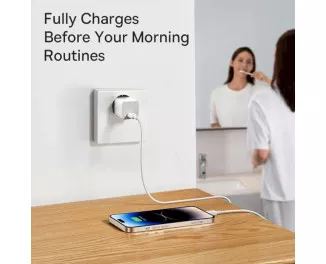 Сетевое зарядное устройство Baseus GaN5 Fast Charger Mini 1C 20W (CCGN050102) EU White