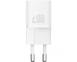 Сетевое зарядное устройство Baseus GaN5 Fast Charger Mini 1C 20W (CCGN050102) EU White