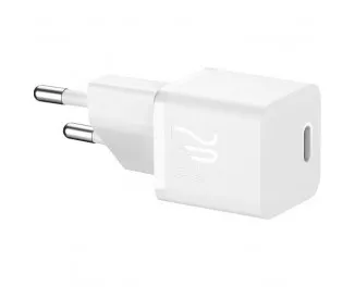 Сетевое зарядное устройство Baseus GaN5 Fast Charger Mini 1C 20W (CCGN050102) EU White