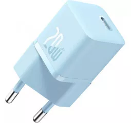 Сетевое зарядное устройство Baseus GaN5 Fast Charger Mini 1C 20W (CCGN050103) EU Blue