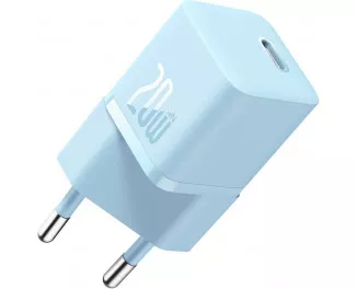 Сетевое зарядное устройство Baseus GaN5 Fast Charger Mini 1C 20W (CCGN050103) EU Blue