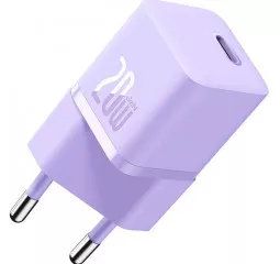 Сетевое зарядное устройство Baseus GaN5 Fast Charger Mini 1C 20W (CCGN050105) EU Purple
