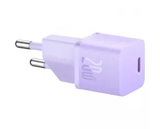 Сетевое зарядное устройство Baseus GaN5 Fast Charger Mini 1C 20W (CCGN050105) EU Purple