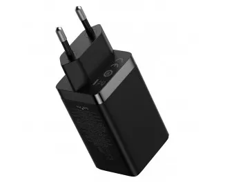 Сетевое зарядное устройство Baseus GaN5 Pro 2C+U 65W EU (CCGP120201) Black