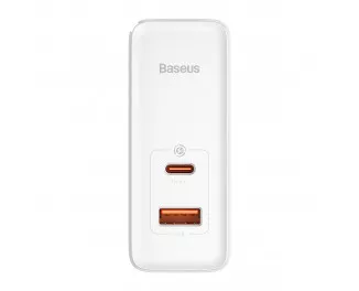Мережевий зарядний пристрій Baseus GaN5 Pro C+U 100W EU (CCGP090202) White