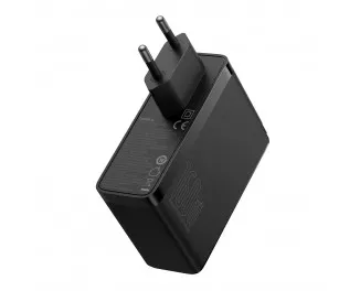 Мережевий зарядний пристрій Baseus GaN5 Pro Digital Fast Charger 2C+U 160W EU (P10110825113-00) Cluster Black