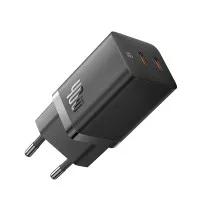 Сетевое зарядное устройство Baseus GaN5 Pro Fast Charger C+C 40W EU (CCGP180101) Black