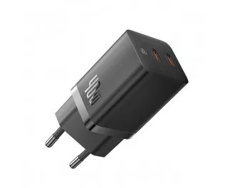 Сетевое зарядное устройство Baseus GaN5 Pro Fast Charger C+C 40W EU (CCGP180101) Black