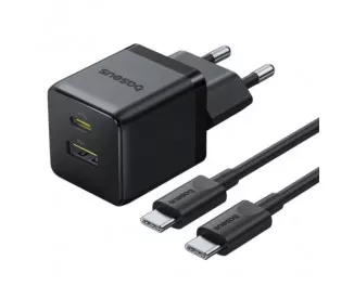 Сетевое зарядное устройство Baseus Palm Fast Charger 30W EU Cluster Black Mini USB-C to USB-C cable (P1011160A113-01)