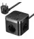 Мережевий зарядний пристрій Baseus PowerCombo Cube Power Strip 3AC+2U+2C 30W 1.5m EU Cluster Black (E00066400117-00)