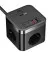 Мережевий зарядний пристрій Baseus PowerCombo Cube Power Strip 3AC+2U+2C 30W 1.5m EU Cluster Black (E00066400117-00)
