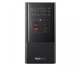 Сетевое зарядное устройство Baseus PowerCombo Tower Digital PowerStrip 3AC+2U+2C 35W with 1.5m Power Cord EU Cluster Black (E00023606113-00)