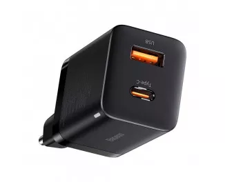 Зарядний пристрій Baseus Super Si Pro Quick Charger C+U 30W (CCSUPP-E01) Black