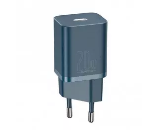Сетевое зарядное устройство Baseus Super Si Quick Charger 1C 20W + кабель USB C-Lightning 1.0m (TZCCSUP-B03) Blue