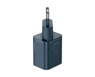 Сетевое зарядное устройство Baseus Super Si Quick Charger 1C 20W + кабель USB C-Lightning 1.0m (TZCCSUP-B03) Blue
