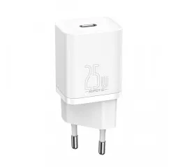 Сетевое зарядное устройство Baseus Super Si Quick Charger 1C 25W (CCSP020102) White