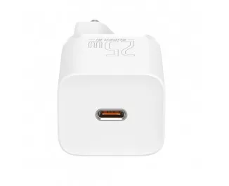 Мережевий зарядний пристрій Baseus Super Si Quick Charger 1C 25W (CCSP020102) White