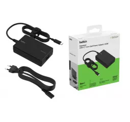 Мережевий зарядний пристрій Belkin 100W USB-С GAN PD PPS + Кабель USB-C 2,0м (INC016VFBK) Black