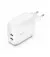 Сетевое зарядное устройство Belkin Boost Up Charge Pro Dual USB-C Wall Charger PPS 60W White (WCB010VFWH)