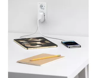 Сетевое зарядное устройство Belkin Boost Up Charge Pro Dual USB-C Wall Charger PPS 60W White (WCB010VFWH)