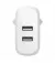 Мережевий зарядний пристрій Belkin BoostCharge Dual USB-A Wall Charger 24W + Lightning to USB-A Cable White (WCD001vf1MWH)