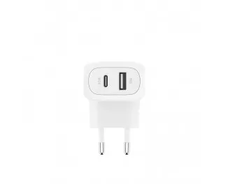 Сетевое зарядное устройство Belkin BoostCharge Dual Wall Charger 42W White (WCB009vfWH)