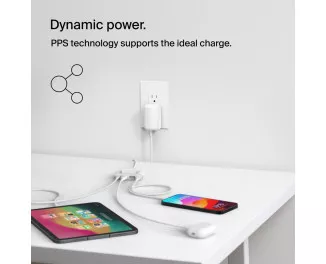 Сетевое зарядное устройство Belkin BoostCharge Dual Wall Charger 42W White (WCB009vfWH)
