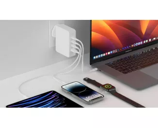 Сетевое зарядное устройство Belkin BoostCharge Pro 140W 4-Port GaN Wall Charger White (WCH014btWH)