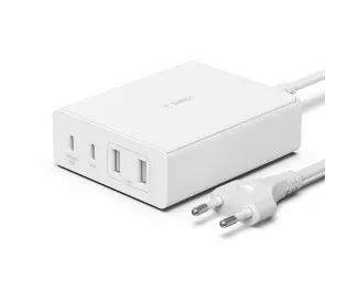 Сетевое зарядное устройство Belkin BoostCharge Pro 4-Port GaN Charger 108W White (WCH010vfWH)