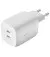 Мережевий зарядний пристрій Belkin BoostCharge Pro Dual USB-C GaN Wall Charger with PPS 65W White (WCH013vfWH)