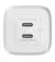 Мережевий зарядний пристрій Belkin BoostCharge Pro Dual USB-C GaN Wall Charger with PPS 65W White (WCH013vfWH)