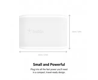 Сетевое зарядное устройство Belkin BoostCharge USB-C Wall Charger 20W + USB-C Cable with Lightning Connector White (WCA005vf1MWH-B5)