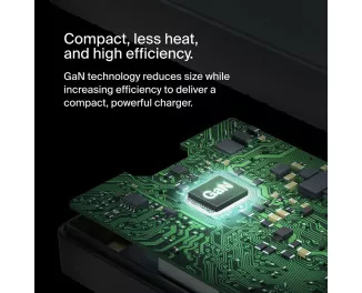 Сетевое зарядное устройство Belkin USB-C Core GaN Power Adapter 100W Black (INC016vfBK)