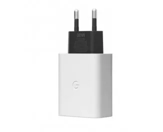 Сетевое зарядное устройство Google USB-C Wall Charger Pixel 30W Clearly White (GA03502-EU)