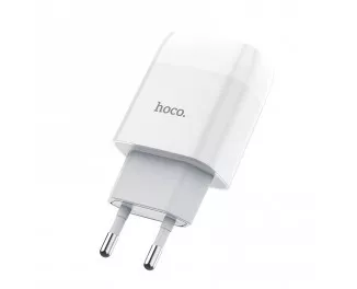 Сетевое зарядное устройство hoco C73A Glorious + Cable (Type-C) White