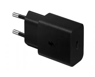 Мережевий зарядний пристрій Samsung 15W PD Power Adapter (with Type-C cable) Black (EP-T1510XBEGEU)