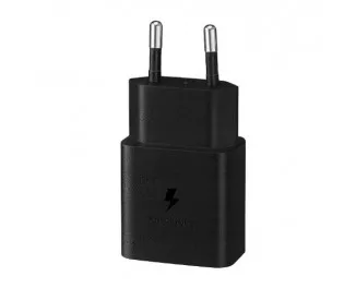 Мережевий зарядний пристрій Samsung 15W PD Power Adapter (with Type-C cable) Black (EP-T1510XBEGEU)