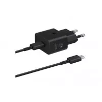 Сетевое зарядное устройство Samsung 25W PD Power Adapter (with Type-C cable) Black (EP-T2510XBEGEU)